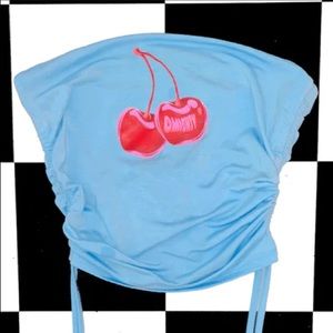 o mighty blue cherry tube top